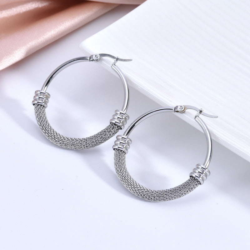 Designed Hoop Earrings | Huggie Circle Earrings | Large Hoop Earrings for Women
