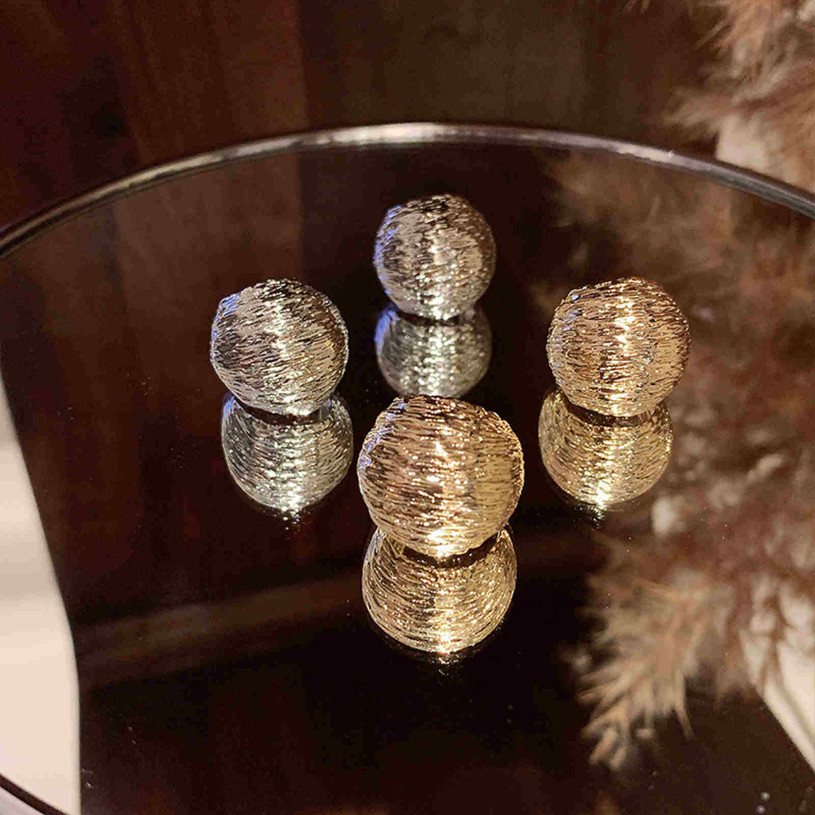 Pendientes de luna creciente de oro | Pendientes de aro de oro grueso | Pendientes de oro para mujer