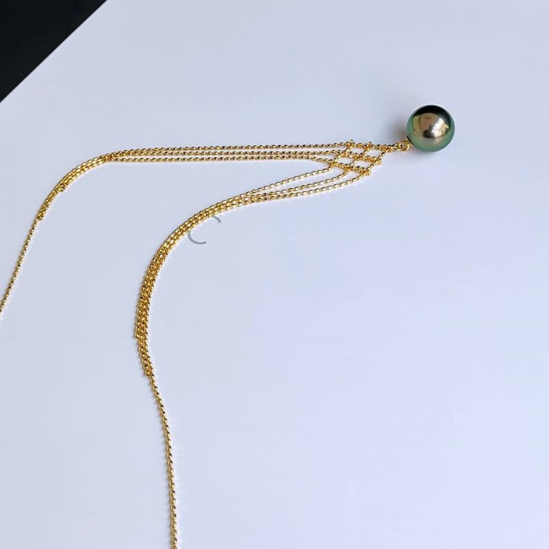 Super Beautiful AAA Freshwater Pearl Pendant | Multi Strand Pearl Pendant Necklace | Pearl Pendant in 18K Gold Plated