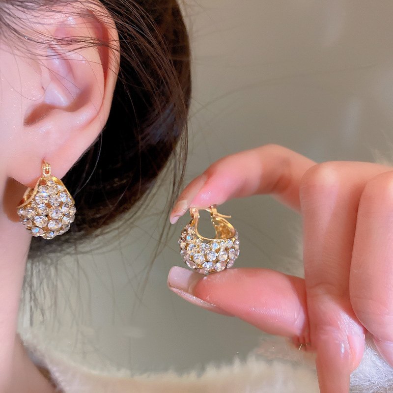 Boucles d'oreilles créoles en cristal vert malachite, grandes et épaisses, avec épingle en argent S925