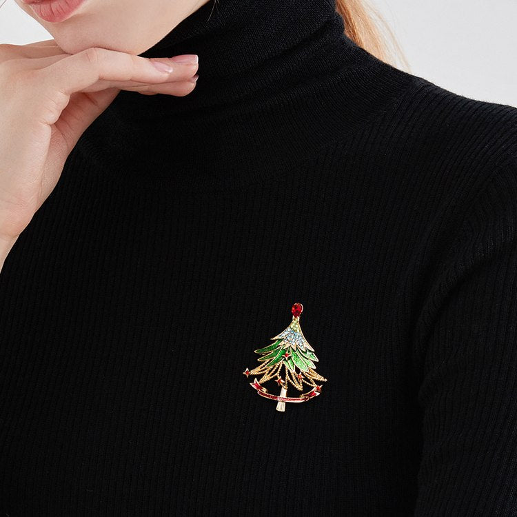 Christmas Brooches Mystery Box Delicacy Christmas Tree Brooch Xmas Gift Ideas