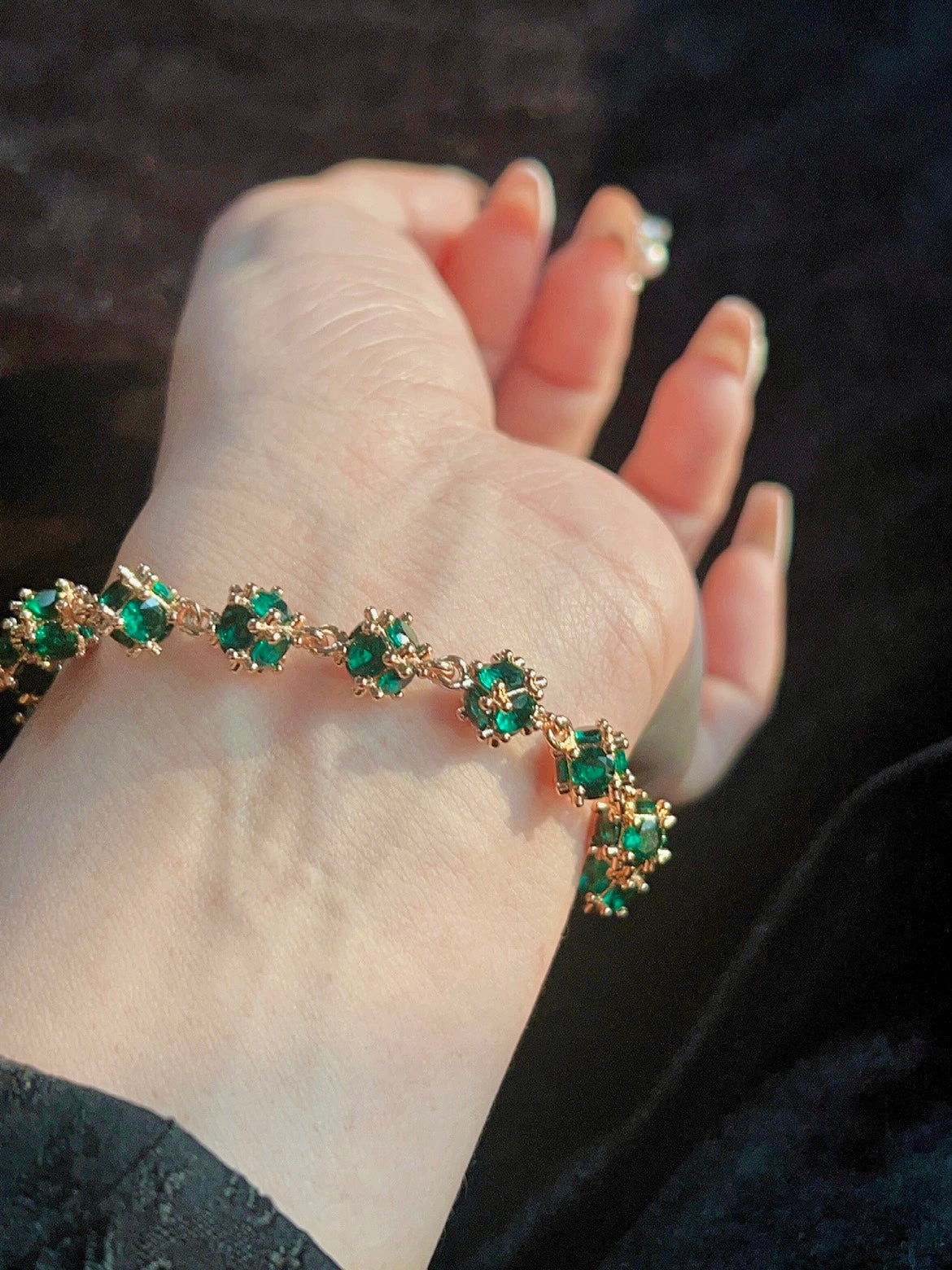 Natural Zircon Cubic Bracelet Gold Wire Three-Dimensional Diamond Rope Bracelet 4 Colors Avaliable