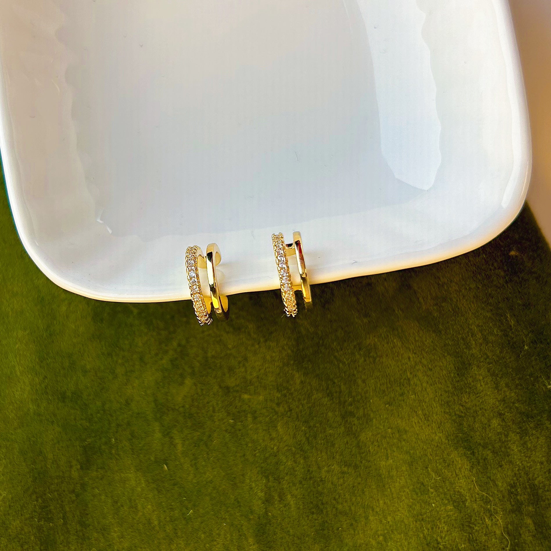 Cool Ear Cuff - Aro chapado en oro sin piercing para oreja