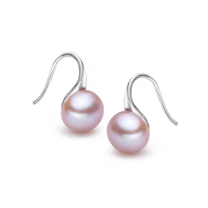 AAAA Freshwater Pearl Drop Earrings S925 | Real Pearl Earrings in Sterling Silver and 14k Gold Plated Pin