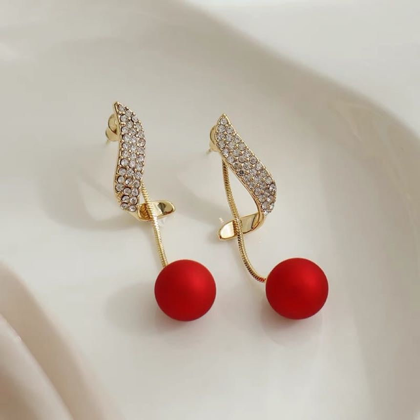 Diamond Pearl Dangle Earrings | Pearl Earring Jackets with Sterling Silver Pins