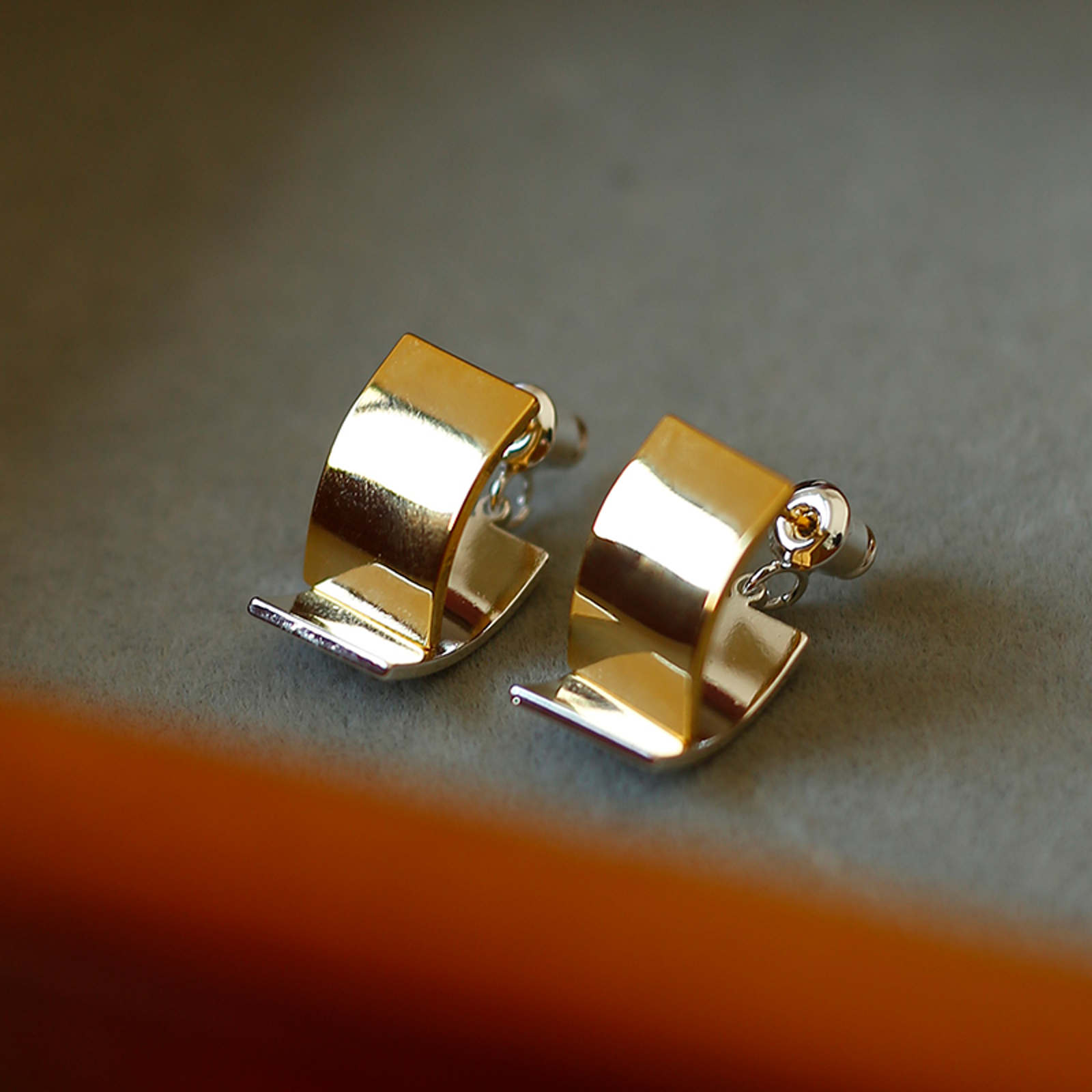 Gold Silver Earring Jackets Front and Back Drop Earrings silver Pin or Earring Clips