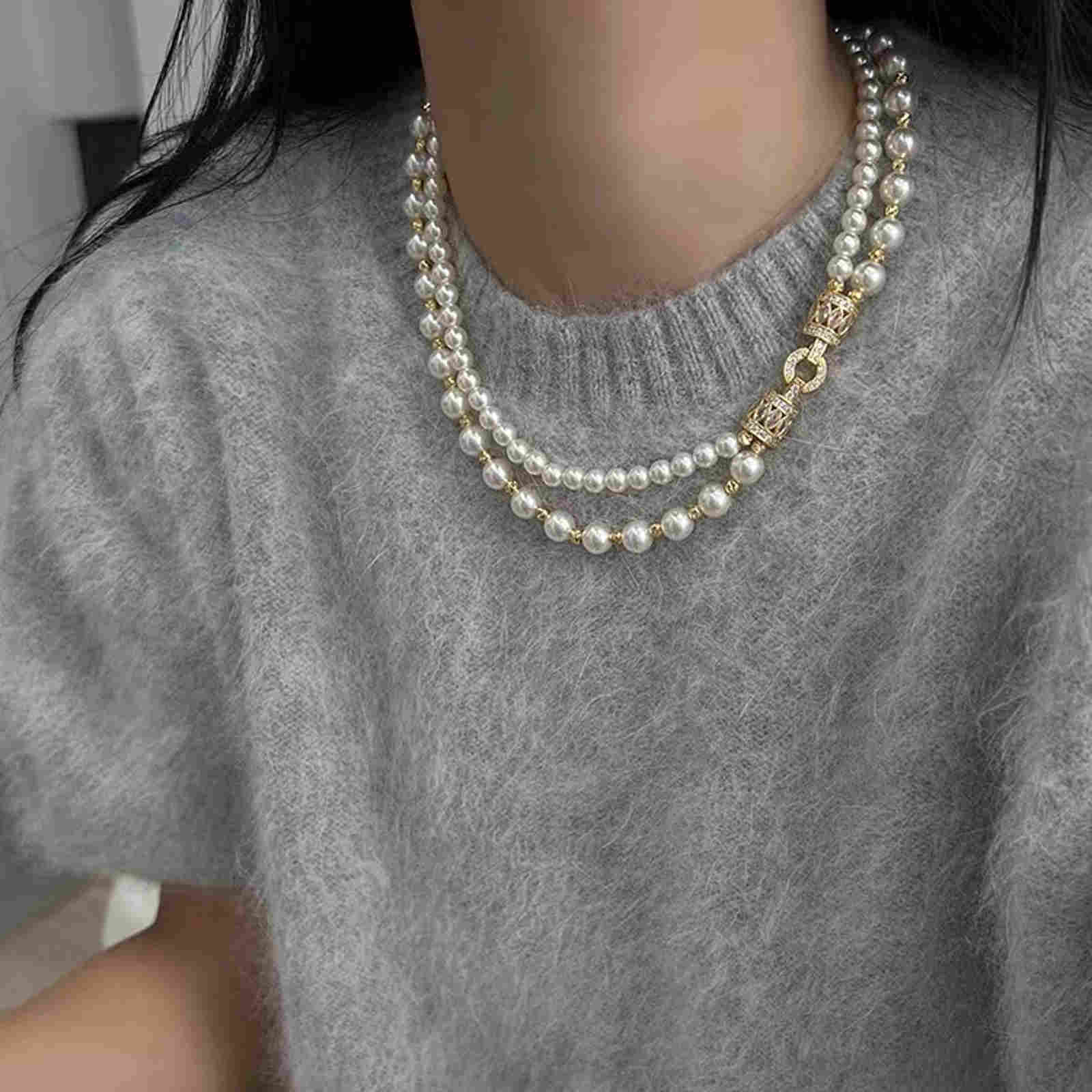 2 strand pearl necklace