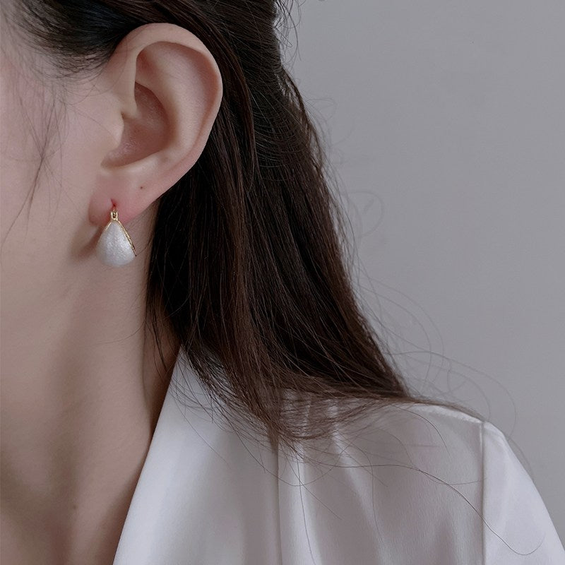 Boucles d'oreilles créoles en cristal vert malachite, grandes et épaisses, avec épingle en argent S925