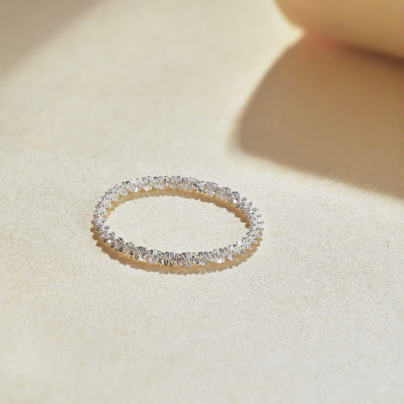 Shining Sterling Silver Rings Super Thin Minimalist Ring Silver and Gold Available