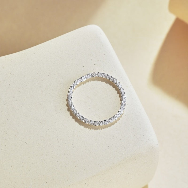 Shining Sterling Silver Rings Super Thin Minimalist Ring Silver and Gold Available