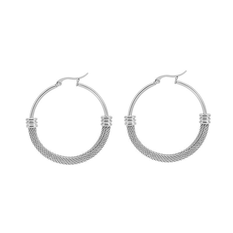 Designed Hoop Earrings | Huggie Circle Earrings | Large Hoop Earrings for Women