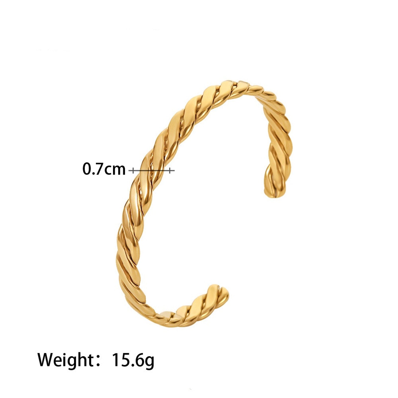 Gold Bangle Bracelets for Women 14K Gold Plated Cubic Zirconia Tennis Bracelets Auto Lock