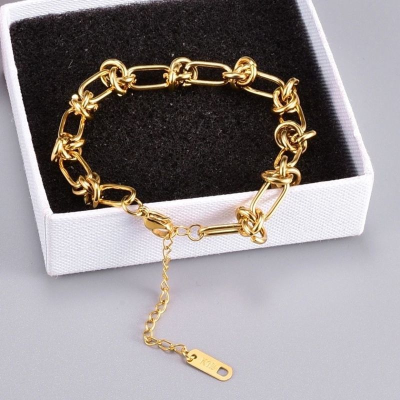 Chic 18K Gold Plated Bracelet Chain Adjustable Knot Gold Bracelet