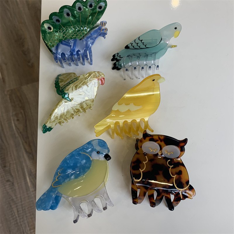 Animal Hair Clip Cute Bird Claws Clip Penguin Owl Swan Parrot Tiaras Hair Pin Gift Girls