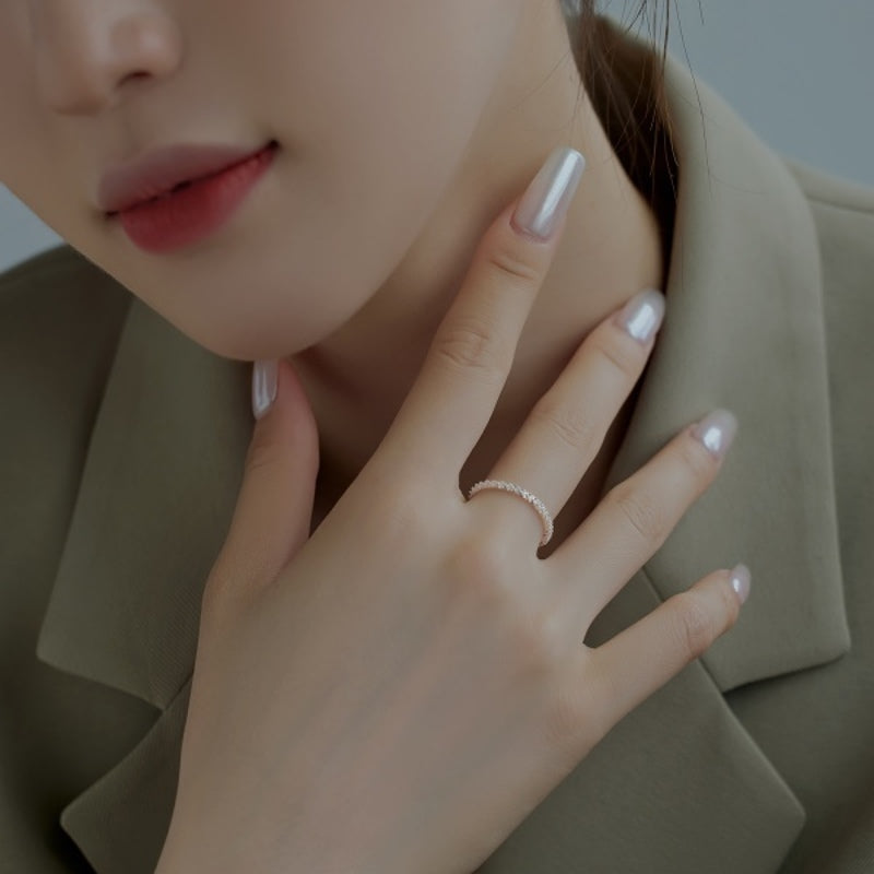 Shining Sterling Silver Rings Super Thin Minimalist Ring Silver and Gold Available