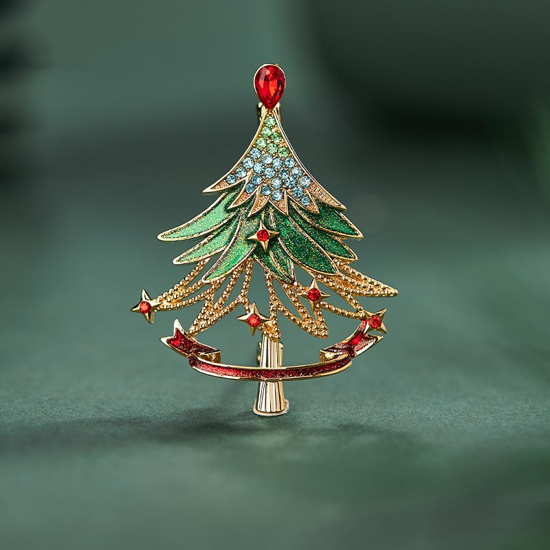 Christmas Brooches Mystery Box Delicacy Christmas Tree Brooch Xmas Gift Ideas