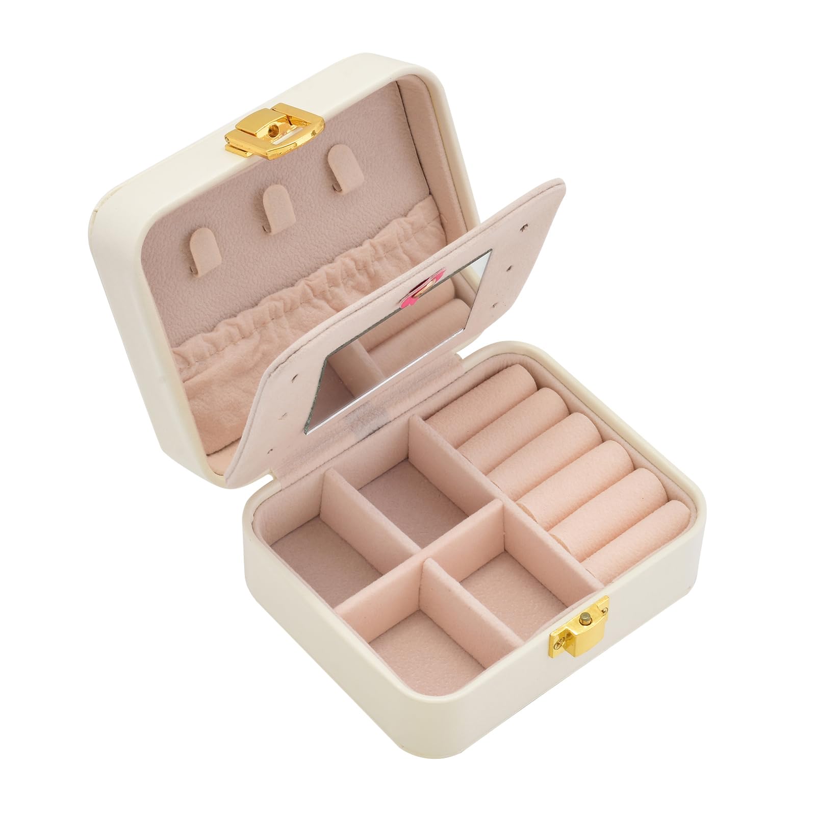 4 Paar elegante Perlenohrringe S925 Silbernadel mit kostenlosem Schmuck-Organizer