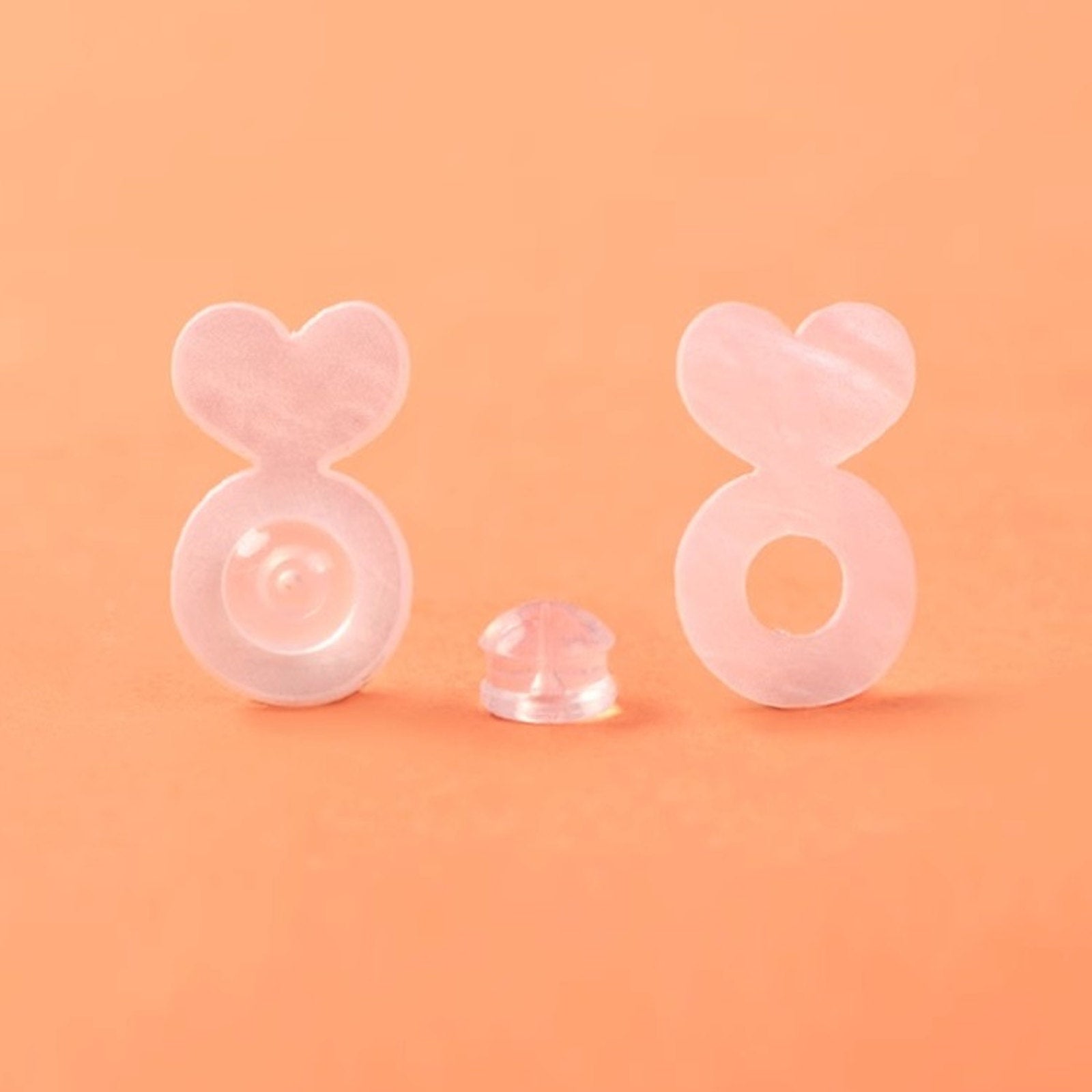 Comfort Earring Back Silicone Designed Prop Up Earrings Back for Any Big Earrings