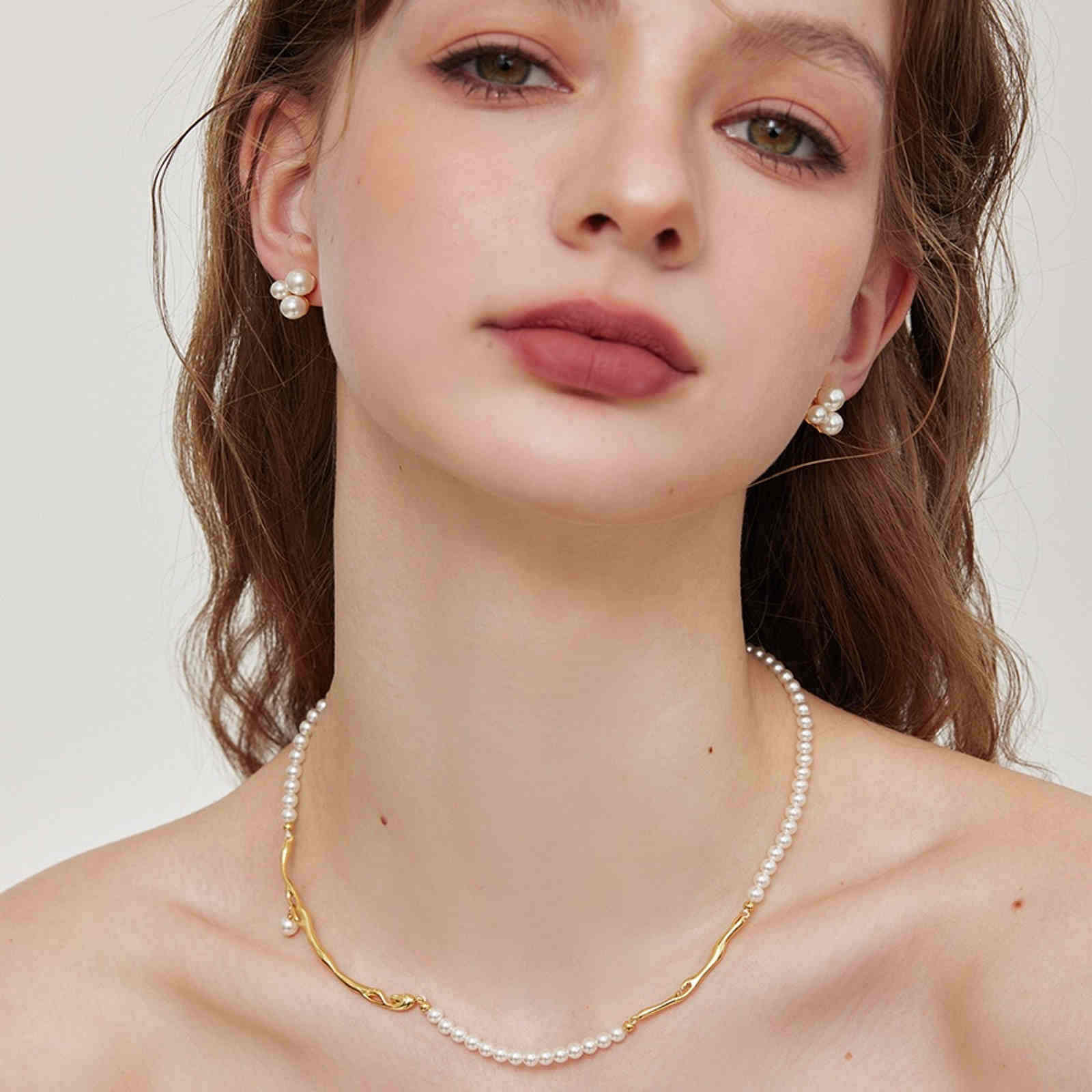 3 Pearl Earring Studs Petite Freshwater White Janpan Pearl Stud Earrings with S925 Silver Pin