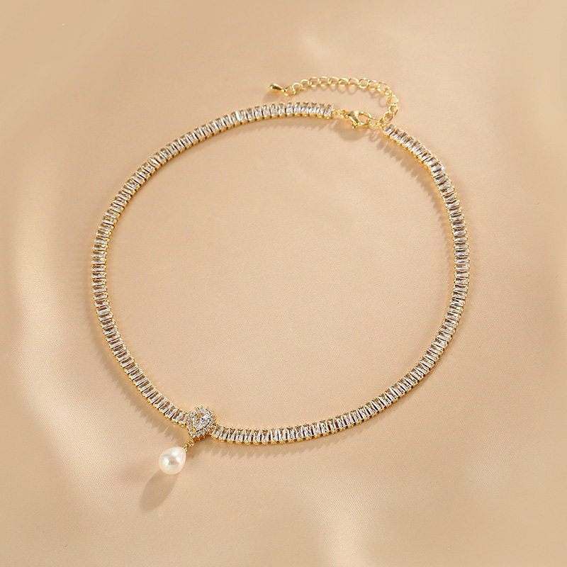 Pendientes colgantes de perlas | Pendientes colgantes de diamantes | Pendientes colgantes para mujer