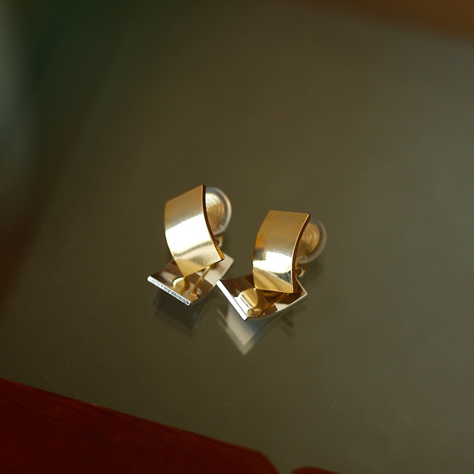 Gold Silver Earring Jackets Front and Back Drop Earrings silver Pin or Earring Clips