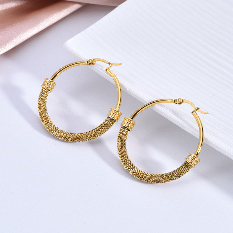 Designed Hoop Earrings | Huggie Circle Earrings | Large Hoop Earrings for Women