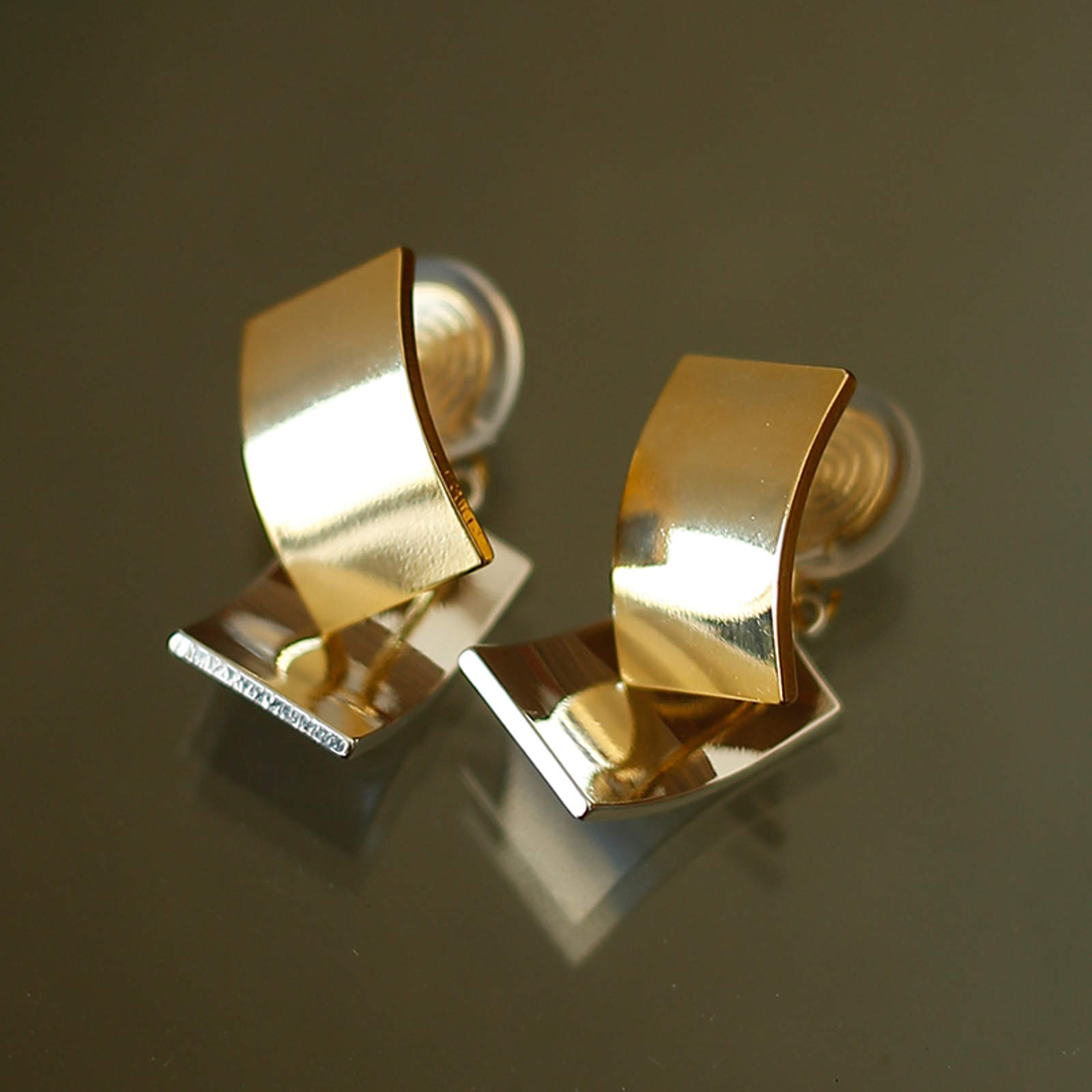 Gold Silver Earring Jackets Front and Back Drop Earrings silver Pin or Earring Clips