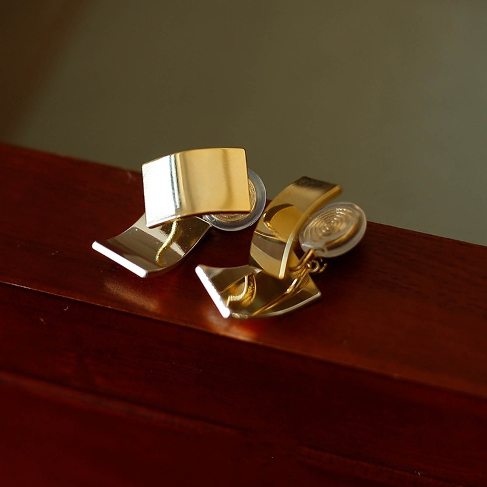 Gold Silver Earring Jackets Front and Back Drop Earrings silver Pin or Earring Clips