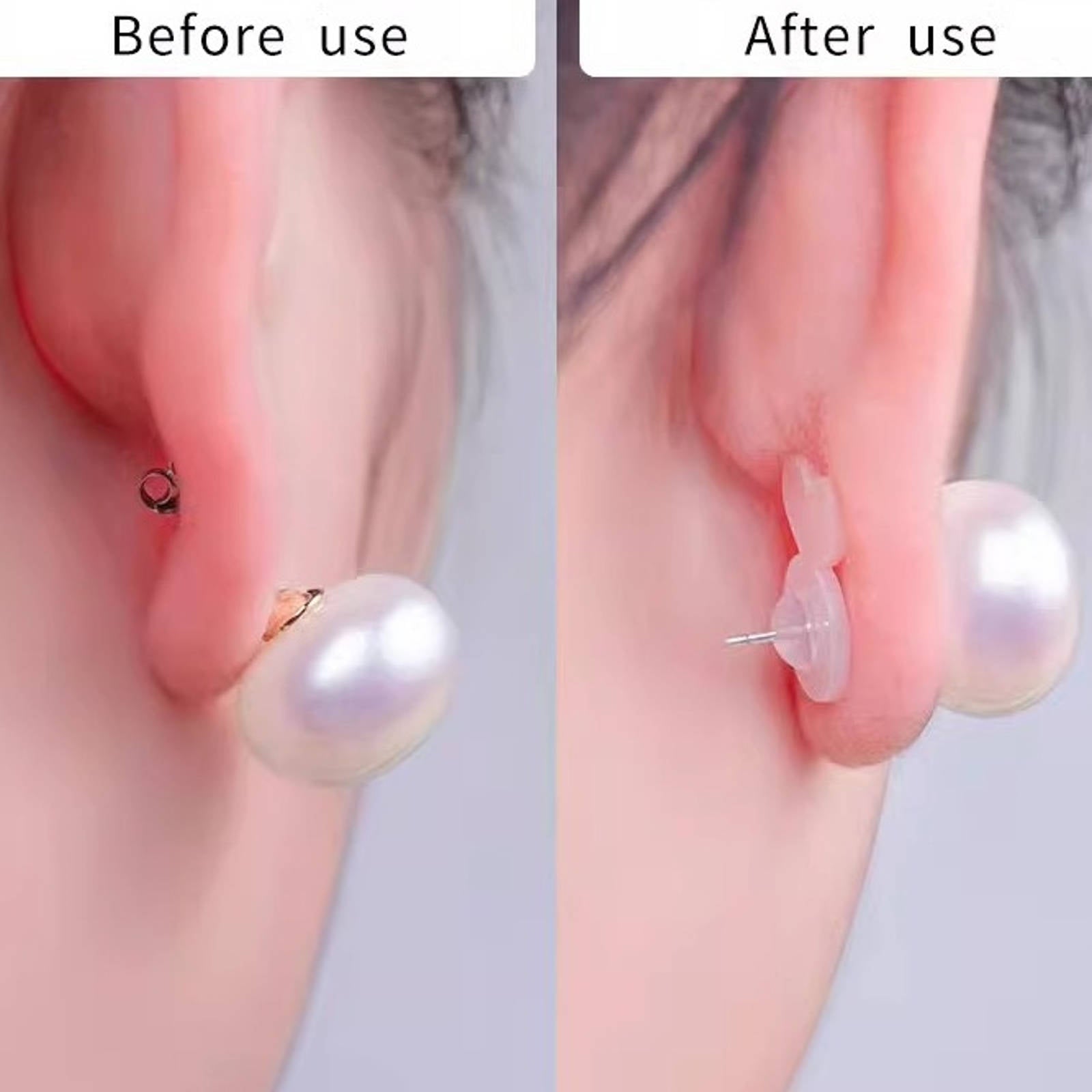 Comfort Earring Back Silicone Designed Prop Up Earrings Back for Any Big Earrings