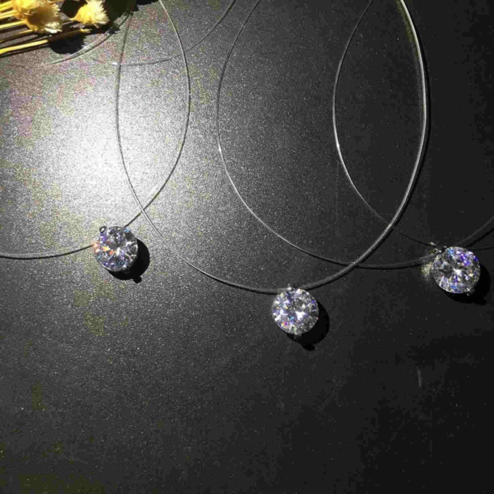schwebender brillant kette
