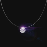 schwebender diamant kette
