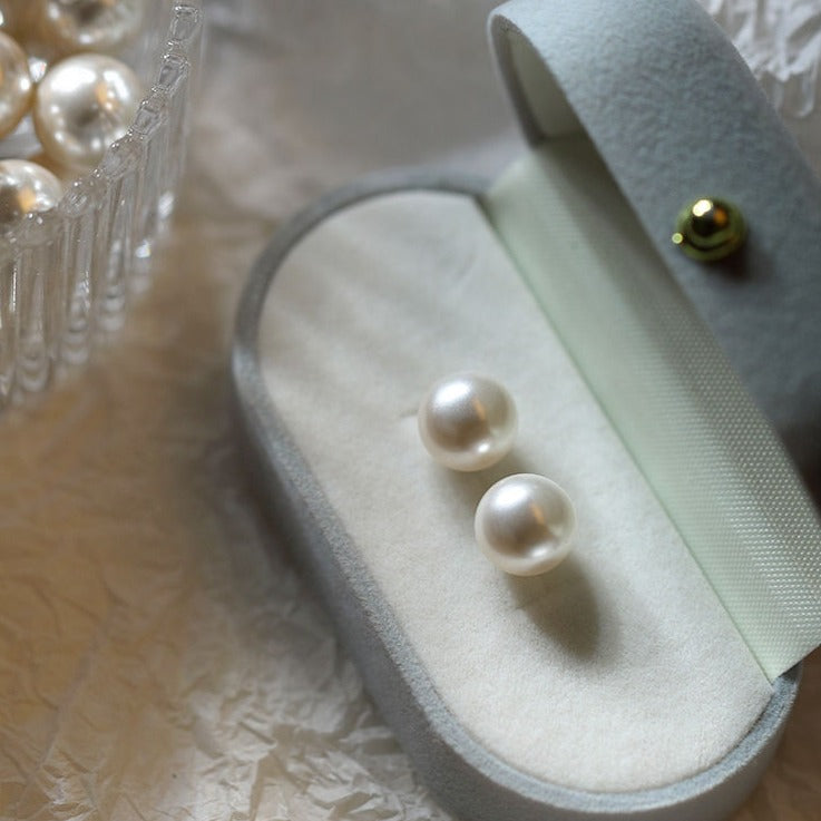 Pendientes de perlas | Pendientes de perlas con clip | Pendientes de perlas grandes para orejas perforadas y no perforadas