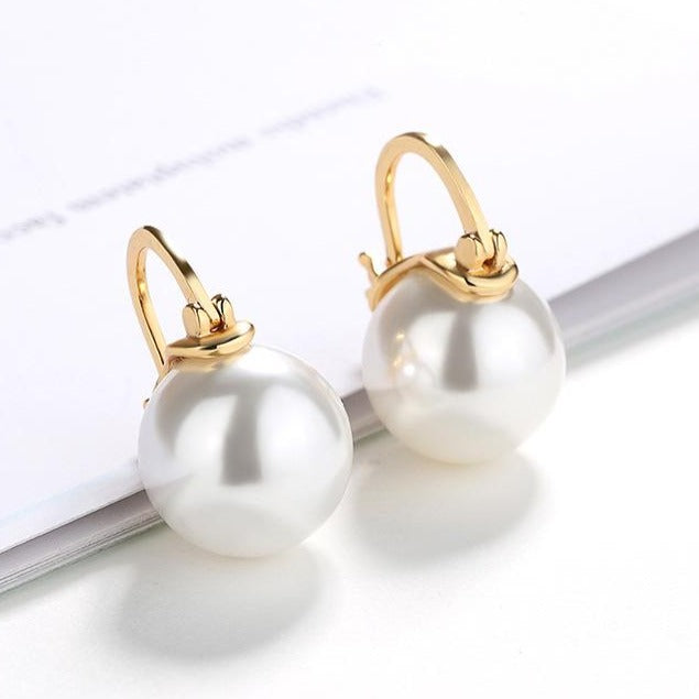 pearl drop earrings