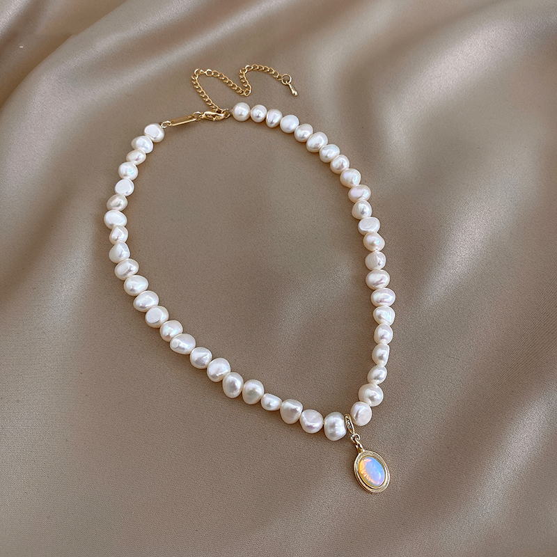 Baroque Pearl Choker | Baroque Pearl Necklace | Freshwater Pearl Necklace with Pendant for Women (5-6mm)