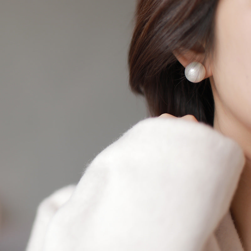 Pendientes de perlas | Pendientes de perlas con clip | Pendientes de perlas grandes para orejas perforadas y no perforadas