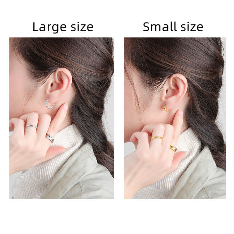 Dazzling Hoop Earrings | Small Huggie Earrings | Gold and Silver Hoop Earrings for Men and Women