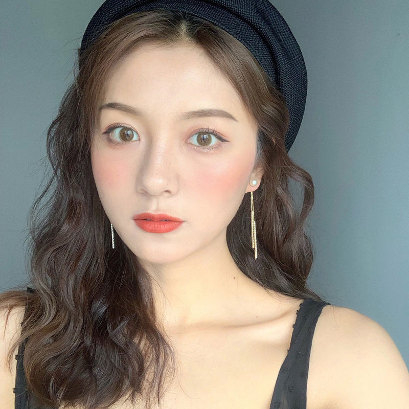 Pendientes colgantes dobles de perlas | Pendientes de diamantes de oro o plata | Pendientes colgantes para boda