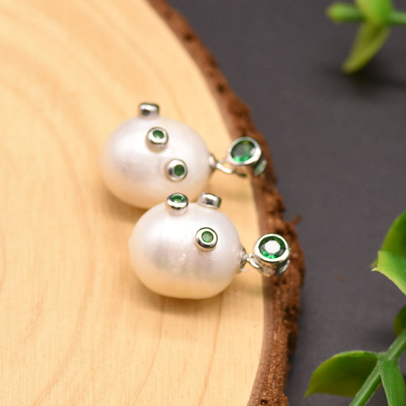 Freshwater Cultured Pearl Vintage-Inspired Drop Earrings in 14K Gold Over Sterling Silver(12-13mm)