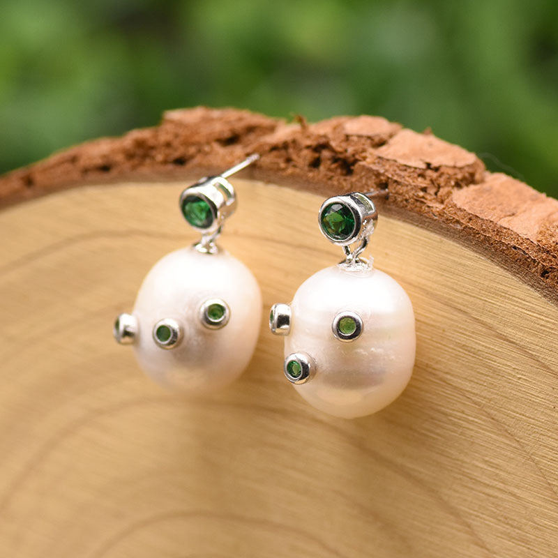 Freshwater Cultured Pearl Vintage-Inspired Drop Earrings in 14K Gold Over Sterling Silver(12-13mm)