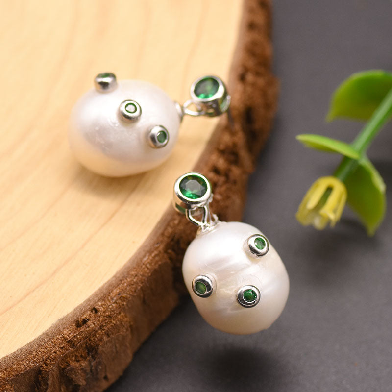 Freshwater Cultured Pearl Vintage-Inspired Drop Earrings in 14K Gold Over Sterling Silver(12-13mm)