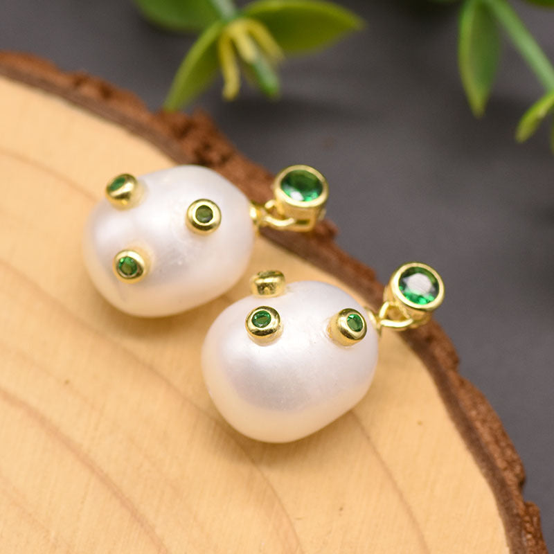 Freshwater Cultured Pearl Vintage-Inspired Drop Earrings in 14K Gold Over Sterling Silver(12-13mm)