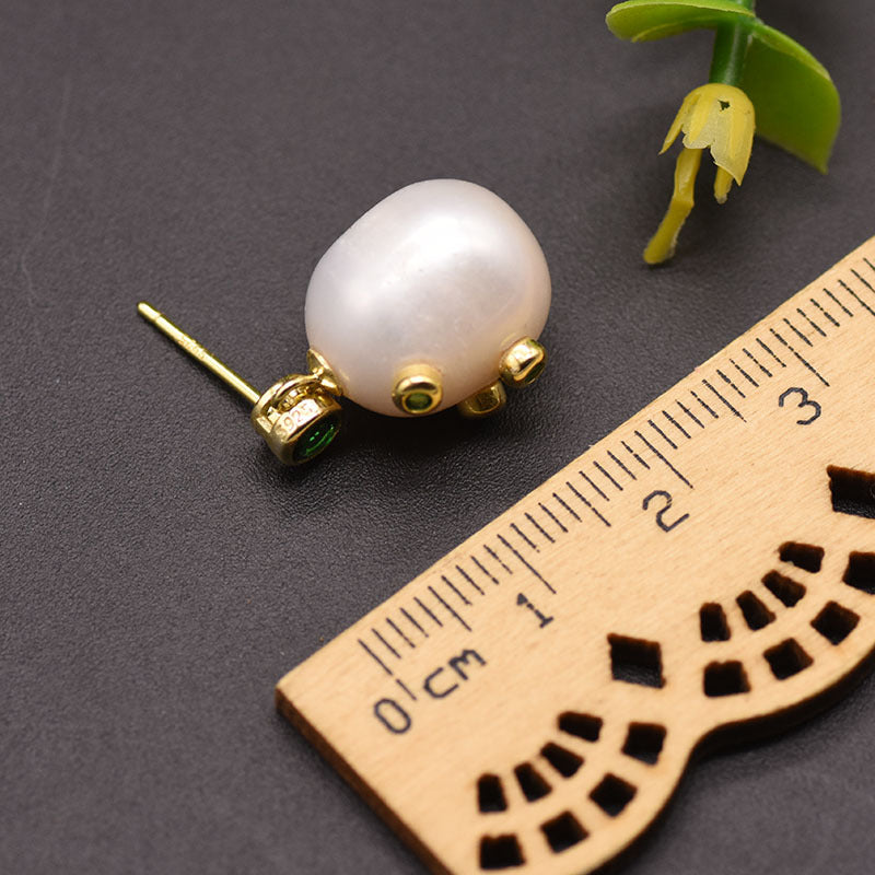 Freshwater Cultured Pearl Vintage-Inspired Drop Earrings in 14K Gold Over Sterling Silver(12-13mm)