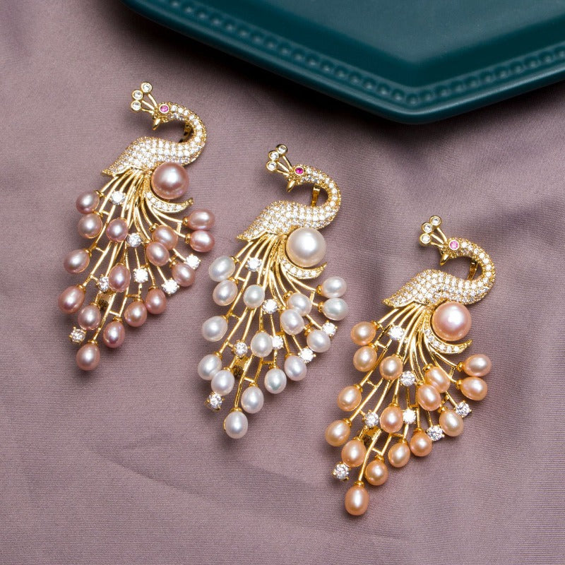 vintage brooches peacock brooch