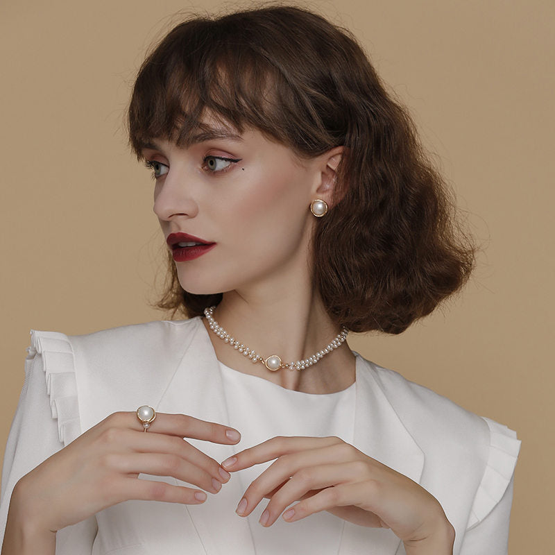 Aretes de perlas cultivadas de agua dulce AAA Perla de oro blanco negro disponible en pasador de plata