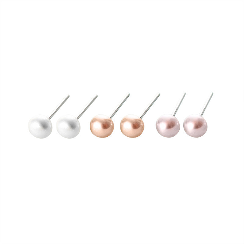 AAA Freshwater Pearl Stud Earrings | Real Pearl Earring Stud in Sterling Silver (6-12mm) | 12mm pearl earrings | real pink pearl earrings