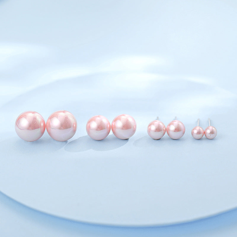AAA Freshwater Pearl Stud Earrings | Real Pearl Earring Stud in Sterling Silver (6-12mm) | 12mm pearl earrings | real pink pearl earrings  | large pearl stud earrings