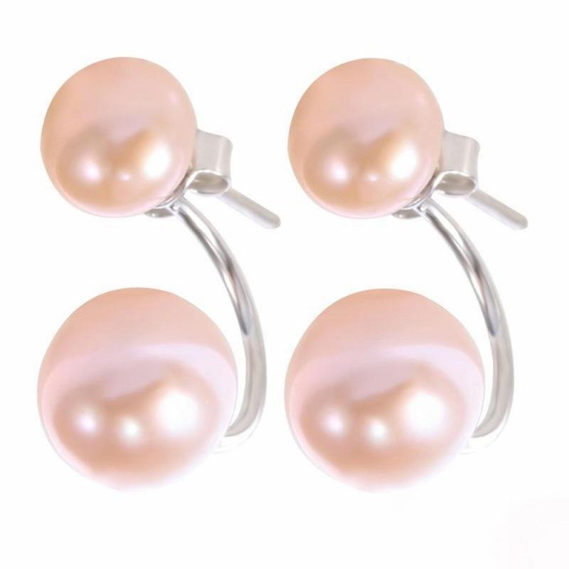 2 pearl earrings real pearl earrings