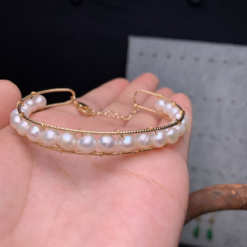 Baroque Freshwater Pearl Fashion Bracelets Handmade Jewelry