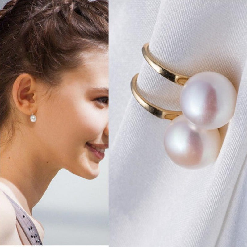 AAAA Freshwater Pearl Drop Earrings S925 | Real Pearl Earrings in Sterling Silver and 14k Gold Plated Pin