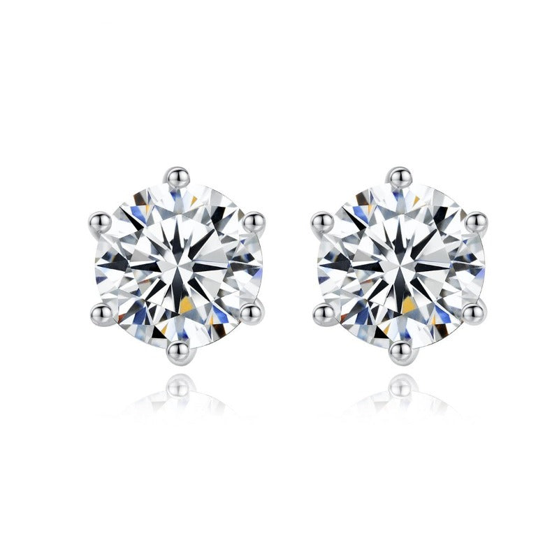 Moissanite Diamond Earrings Handmade Jewelry